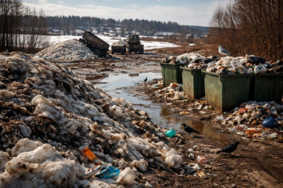 Снег, нечистоты и старые схемы: экология по-иркутски